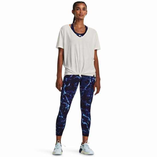 Under Armour Armour Pjt Rck Completer Deep V T Gym Top Womens Бяло Дамски дрехи за бягане
