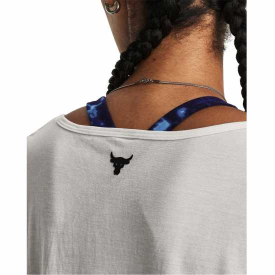 Under Armour Armour Pjt Rck Completer Deep V T Gym Top Womens Бяло Дамски дрехи за бягане
