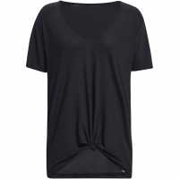 Under Armour Armour Pjt Rck Completer Deep V T Gym Top Womens Black Дамски дрехи за бягане