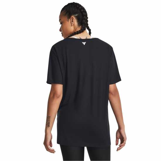 Under Armour Armour Pjt Rck Completer Deep V T Gym Top Womens Black Дамски дрехи за бягане