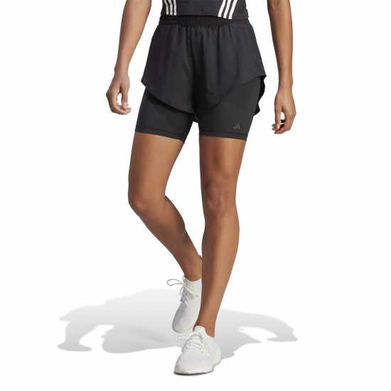 Adidas Дамски Шорти Hiit Heat.rdy Training 2-In-1 Shorts Womens  Дамски клинове за фитнес