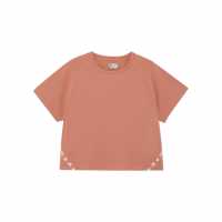 Тениска С Лого Hiit Curve Gloss Logo Tee Оранжево Дамски дрехи за бягане