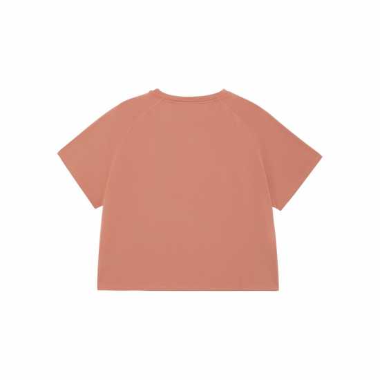 Тениска С Лого Hiit Curve Gloss Logo Tee Оранжево Дамски дрехи за бягане