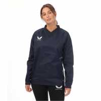 Castore Weatherproof Top Womens Морска синьо Дамски дрехи за бягане