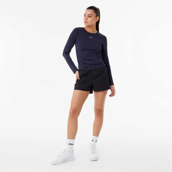Ruched Performance Long Sleeve T-Shirt Womens Ruched Performance Long Sleeve T-Shirt Womens