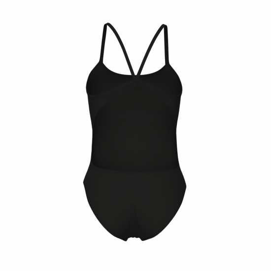 Womens Solid Lace Back Swimsuit Womens Solid Lace Back Swimsuit