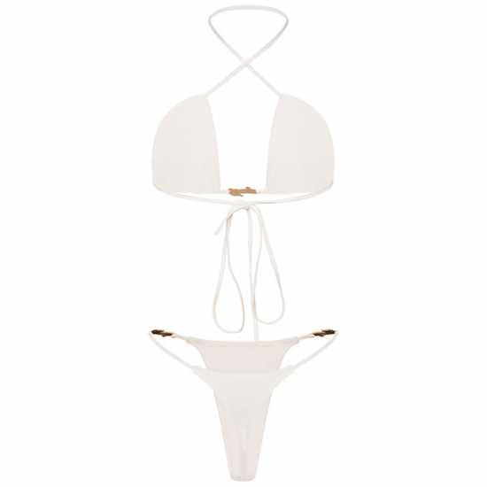 Дамски бански Honeyz Bikini Set Womens Бяло Honeyz Bikini Set Womens Бяло Дамски бански