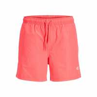 Jack And Jones Men's Swim Shorts Hot Coral 