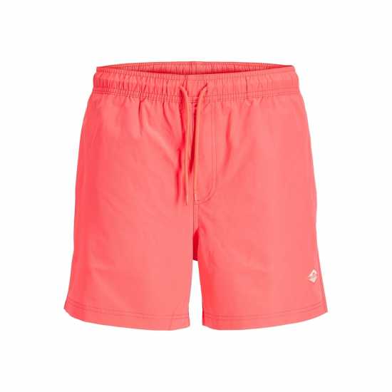 Jack And Jones Men's Swim Shorts Hot Coral 
