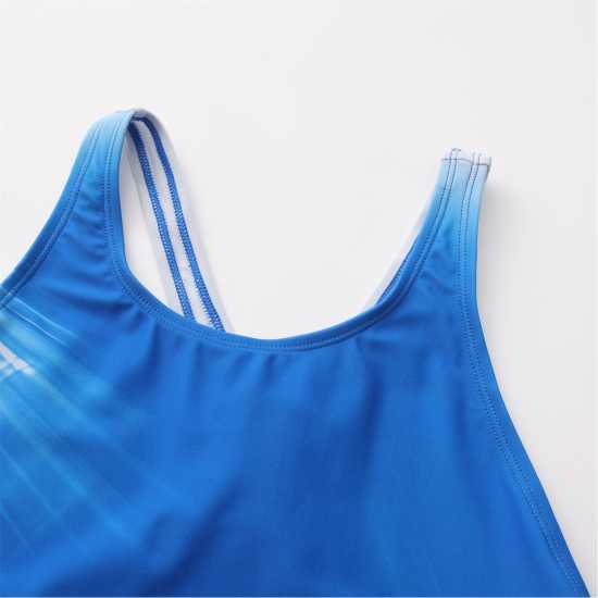 Slazenger Muscle-Back Suit With Strobe Print Womens  