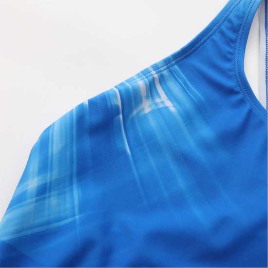 Slazenger Muscle-Back Suit With Strobe Print Womens  