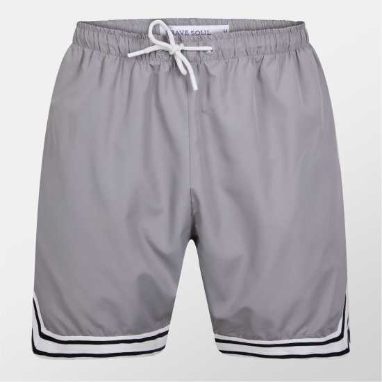 Brave Soul Short With Stripe  