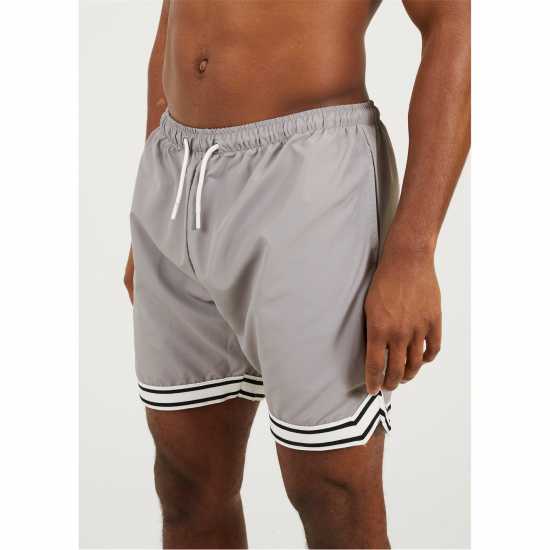 Brave Soul Short With Stripe  