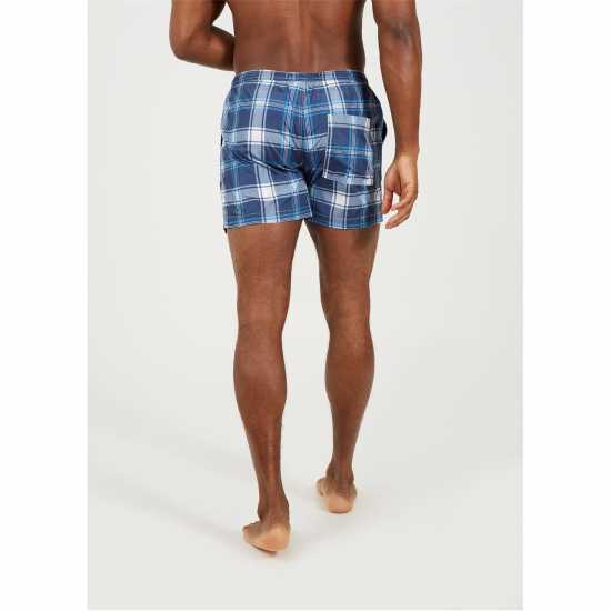 Brave Soul Print Swim Short Синьо/Бяло 