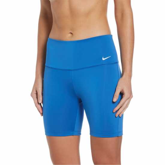 Nike Дамски Шорти Performance Swim Bike Shorts Womens Pacific Blue Дамски бански