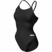Arena Solid Team Challenge Swimsuit Black/White Arena Solid Team Challenge Swimsuit Black/White