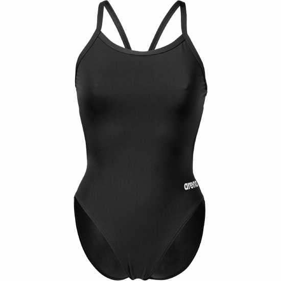 Arena Solid Team Challenge Swimsuit Black/White 