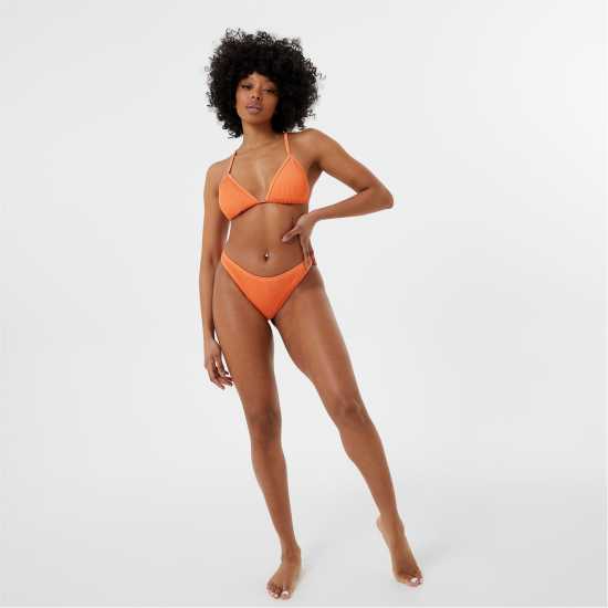 Jack Wills Fixed Strap Triangle Bikini Top Orange Дамско облекло плюс размер