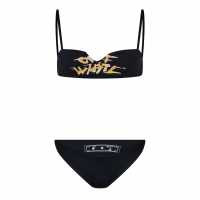 Дамски бански Off White Watercolour Slit Bikini Set Off White Watercolour Slit Bikini Set Дамски бански