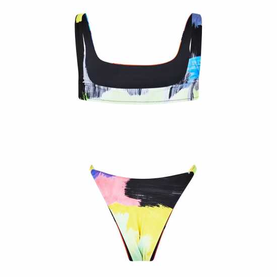 Дамски бански Off White Beachwear Graphic Print Bikini Off White Beachwear Graphic Print Bikini Дамски бански