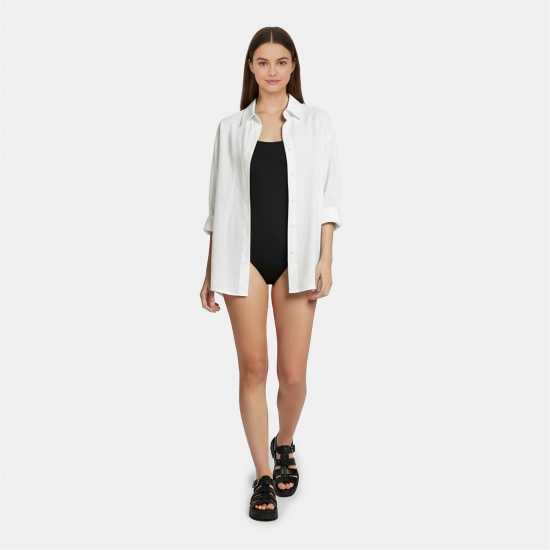 Jack Wills Women's Jw Ruched Balconette Swimsuit Черно 