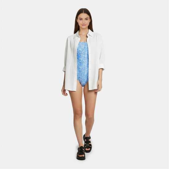 Jack Wills Women's Jw Ruched Balconette Swimsuit Марина Ditsy 