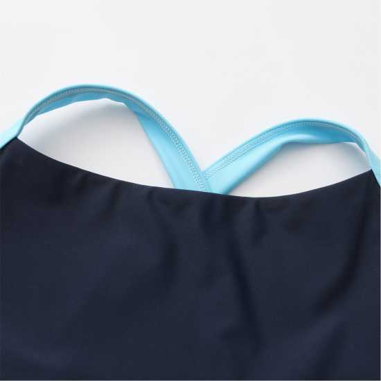 Slazenger Wide Tie Back Suit Womens Navy 