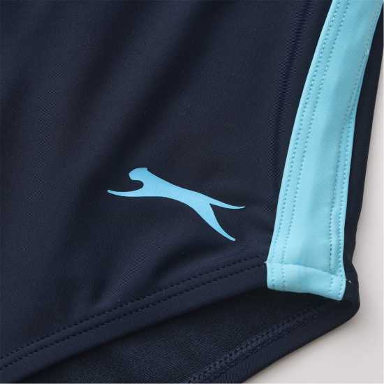 Slazenger Wide Tie Back Suit Womens Navy 