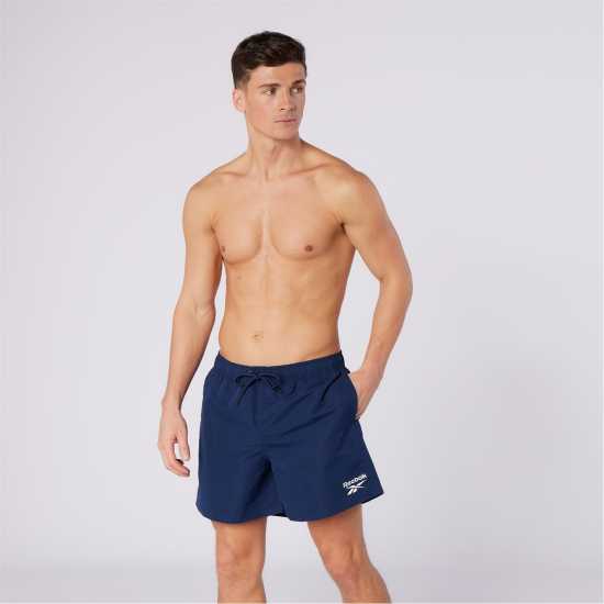 Reebok Mens Swim Shorts Yale Вектор Нави Reebok Mens Swim Shorts Yale Вектор Нави