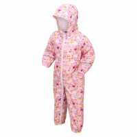Regatta Peppa Pig Waterproof Pobble Suit Pink Mist Детски полар