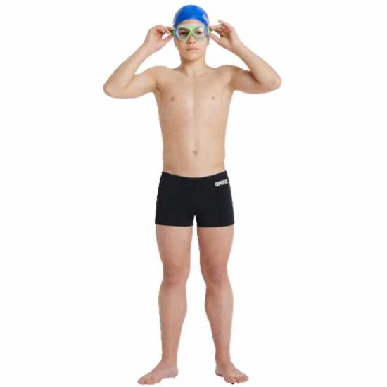Arena Solid Team Swim Shorts Black/White Arena Solid Team Swim Shorts Black/White
