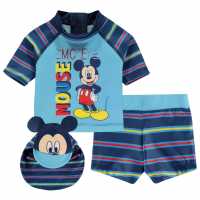 Character 3 Piece Swim Set Baby Disney Mickey Детски бански и бикини