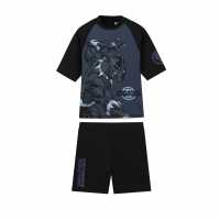 Character 2 Piece Swimsuit Set Juniors Черна пантера Детски бански и бикини