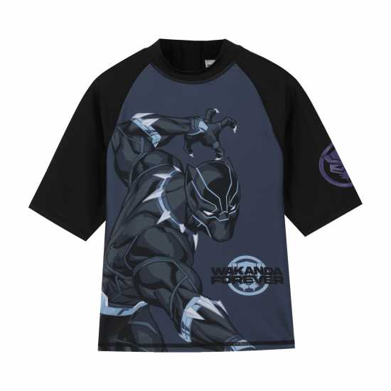 Character 2 Piece Swimsuit Set Juniors Черна пантера Детски бански и бикини