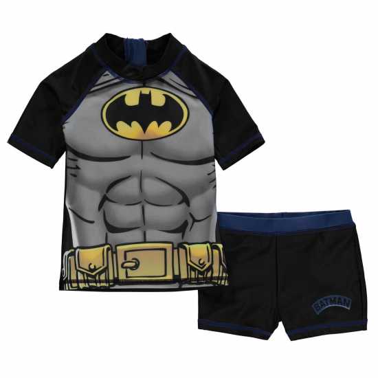 Детски бански и бикини Character 2 Piece Swimsuit Set Juniors Бетмен Character 2 Piece Swimsuit Set Juniors Бетмен Детски бански и бикини