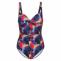 Дамски бански Regatta Swim Costume Нави Брш Стрик Regatta Swim Costume Нави Брш Стрик Дамски бански