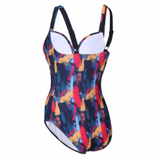 Regatta Women's Sakari One Piece Swimsuit Нави Брш Стрик 