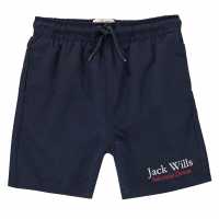 Jack Wills Wills Kids Boys Ridley Script Swim Shorts  Детски бански и бикини