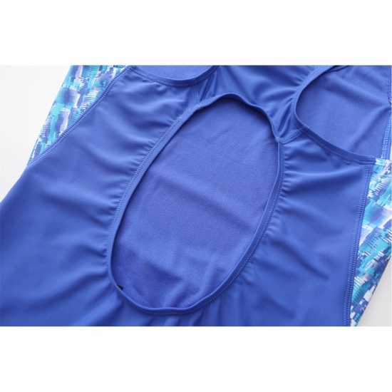 Slazenger Pl Boyleg Womens Синьо/Синьо Дамски бански