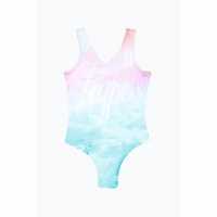 Детски бански и бикини Hype Clouds Swimsuit Jn99 Hype Clouds Swimsuit Jn99 Детски бански и бикини