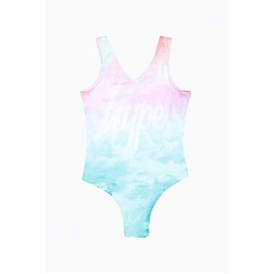 Детски бански и бикини Hype Clouds Swimsuit Jn99 Hype Clouds Swimsuit Jn99 Детски бански и бикини