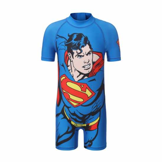 Character Character One Piece Swimsuits Infants Superman Плувни дрехи за момчета