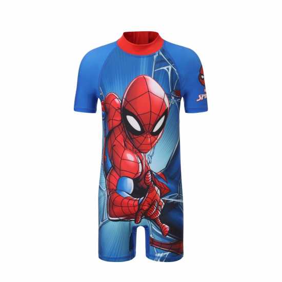 Character Character One Piece Swimsuits Infants Spiderman Плувни дрехи за момчета