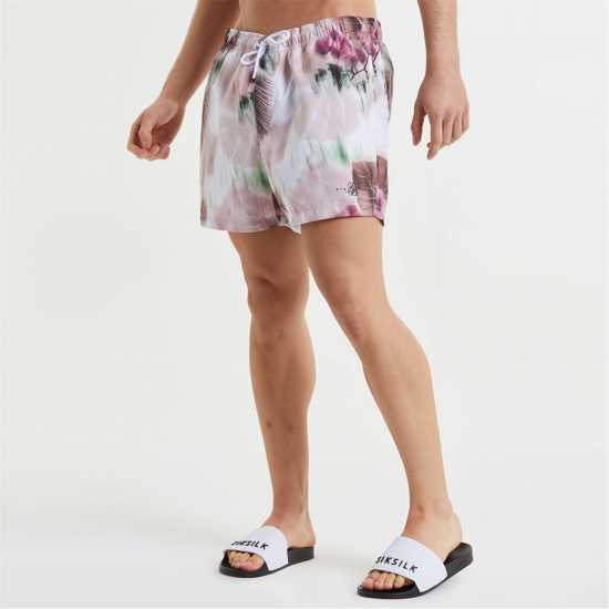 Мъжки Плувни Шорти Siksilk Swim Shorts Mens Розово/Бяло Мъжки Плувни Шорти Siksilk Swim Shorts Mens Розово/Бяло