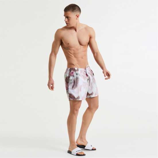 Мъжки Плувни Шорти Siksilk Swim Shorts Mens Розово/Бяло Мъжки Плувни Шорти Siksilk Swim Shorts Mens Розово/Бяло