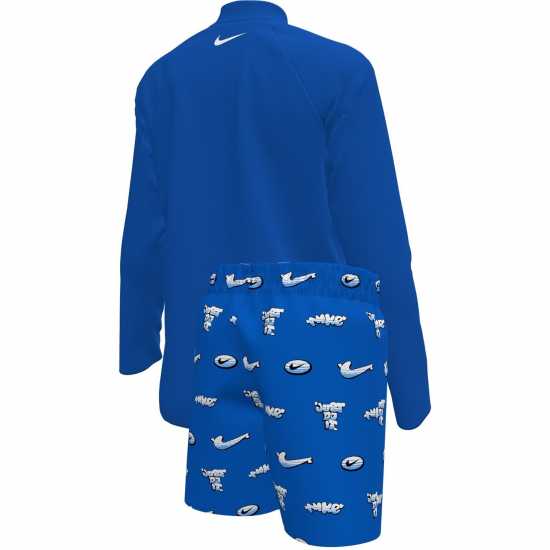 Nike Горнище С Дълъг Ръкав Swim Set  Swim Set Little Kids (Boys) Long Sleeve Top & Short Set  