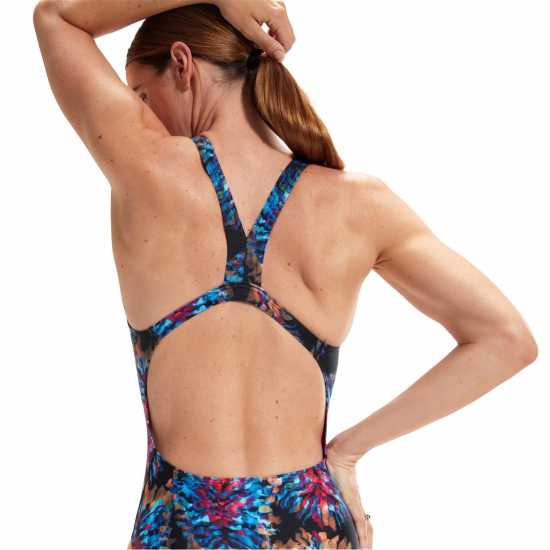 Speedo Club Training Allover Digital Proback Swimsuit Womens  Дамски бански