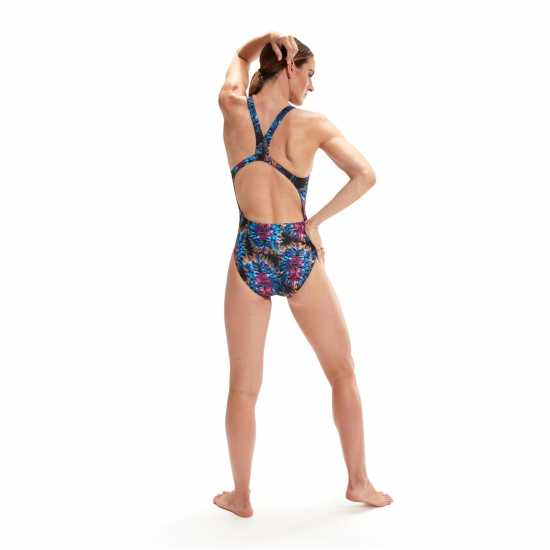 Speedo Club Training Allover Digital Proback Swimsuit Womens  Дамски бански