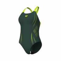 Дамски бански Arena Poseidonia Swim Ld51 Зелено/Лайм Arena Poseidonia Swim Ld51 Зелено/Лайм Дамски бански