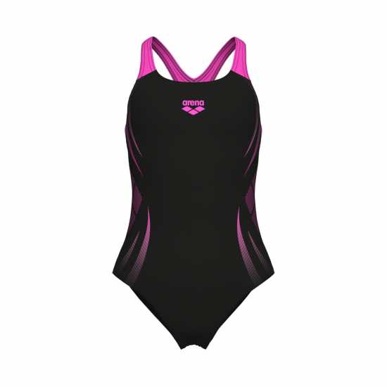 Arena Poseidnia Swim Jn51 Черно/Розово Бански за момичета